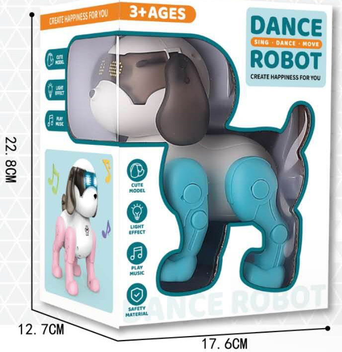 Танцуващо Куче Робот със Светлина и Звук 23×18×13 см